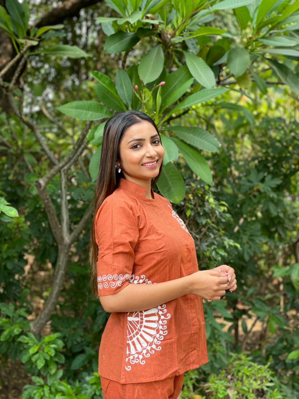 Hand Work Stylish Top Whith Pant Set